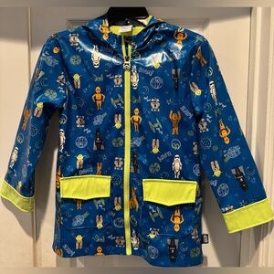 Disney Star Wars Kids Rain Jacket Size 7/8